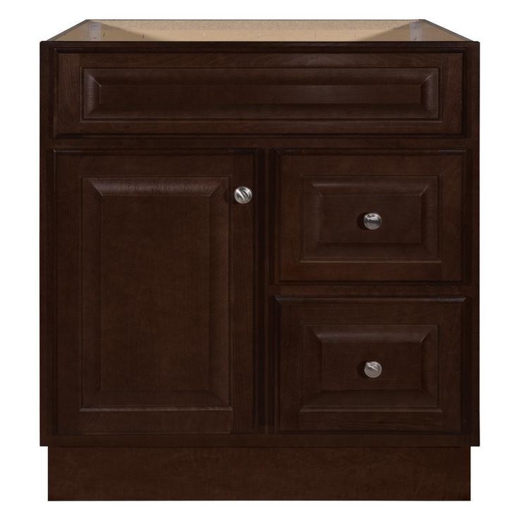 Hampton 30 in. W x 21 in. D x 33.5 in. H Bathroom Vanity Cabinet Only in Cognac