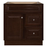 Hampton 30 in. W x 21 in. D x 33.5 in. H Bathroom Vanity Cabinet Only in Cognac