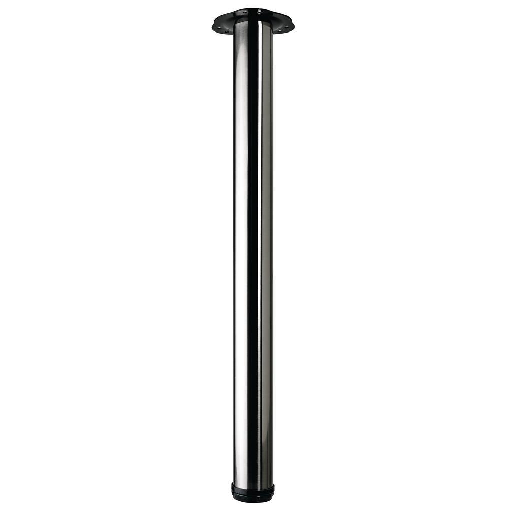 2-3/8 in. Adjustable 28 in. Black Steel Table Leg (Set of 4) - Super Arbor