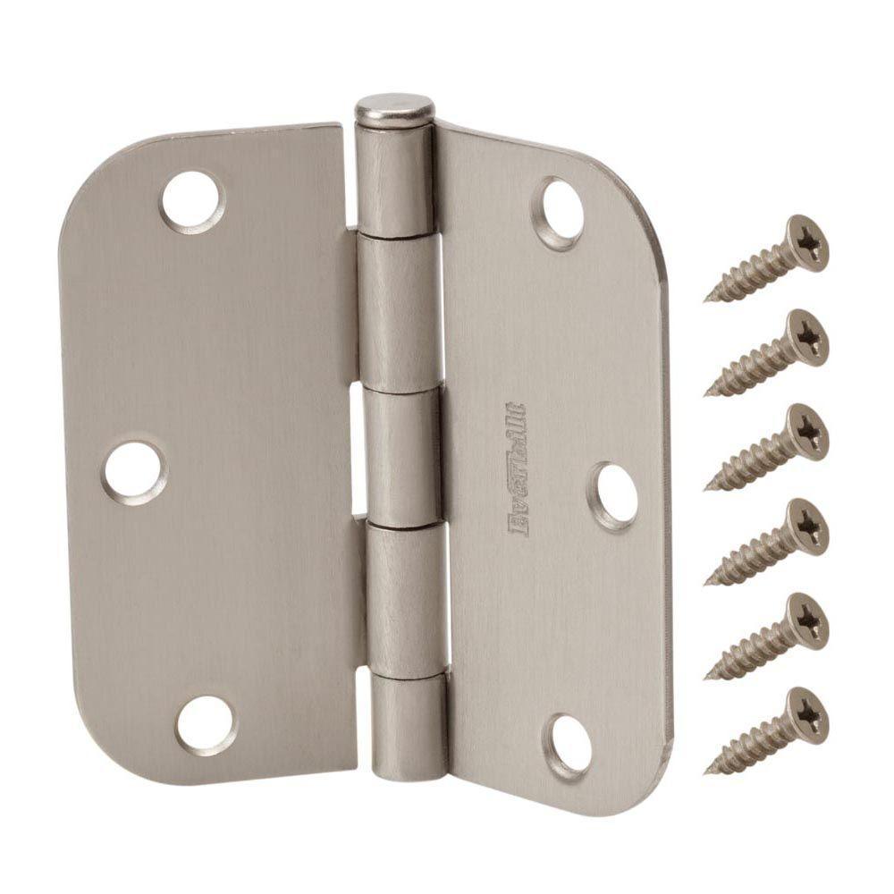 3-1/2 in. Chrome Square Corner Door Hinge - Super Arbor