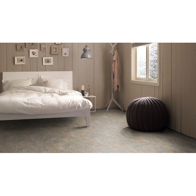 Forbo Flooring Systems Marmoleum Cinch Loc Seal Granada 10-mm T x 12-in W x 12-in L Waterproof Tile Look Laminate Flooring (6.78-sq ft / Carton)