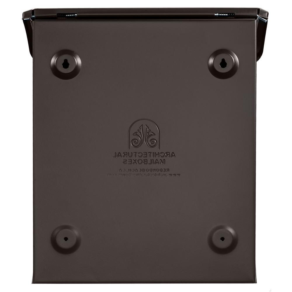 Bordeaux Locking Rubbed Bronze Wall Mount Mailbox - Super Arbor