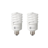 100-Watt Equivalent A19 Spiral Dimmable TruDim CFL Light Bulb Daylight (6500K) (2-Pack) - Super Arbor