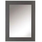 22 in. W x 30 in. H Framed Rectangular  Bathroom Vanity Mirror in Dark Charcoal