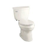 Cimarron Comfort Height 2-Piece 1.6 GPF Single Flush Elongated Toilet with AquaPiston Flushing Technology in White - Super Arbor