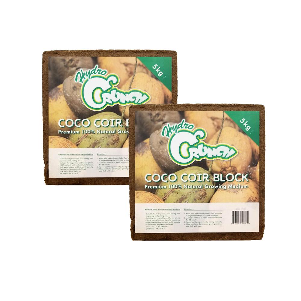 Hydro Crunch 11 lbs. Coco Coir Block of Soilless Growing Media (2-Pack) - Super Arbor
