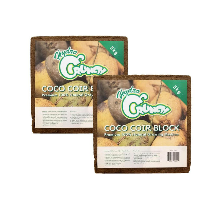 Hydro Crunch 11 lbs. Coco Coir Block of Soilless Growing Media (2-Pack) - Super Arbor