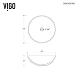 VIGO Lotus Matte Stone Vessel Bathroom Sink in White with Duris Faucet in Matte Gold
