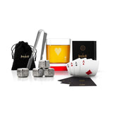 Poker Queen of Hearts 11 oz. Whiskey Glass with Accessories