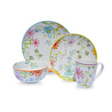 Charlotte 16-Piece Floral Multicolor Stoneware Dinnerware Set (Service for 4)
