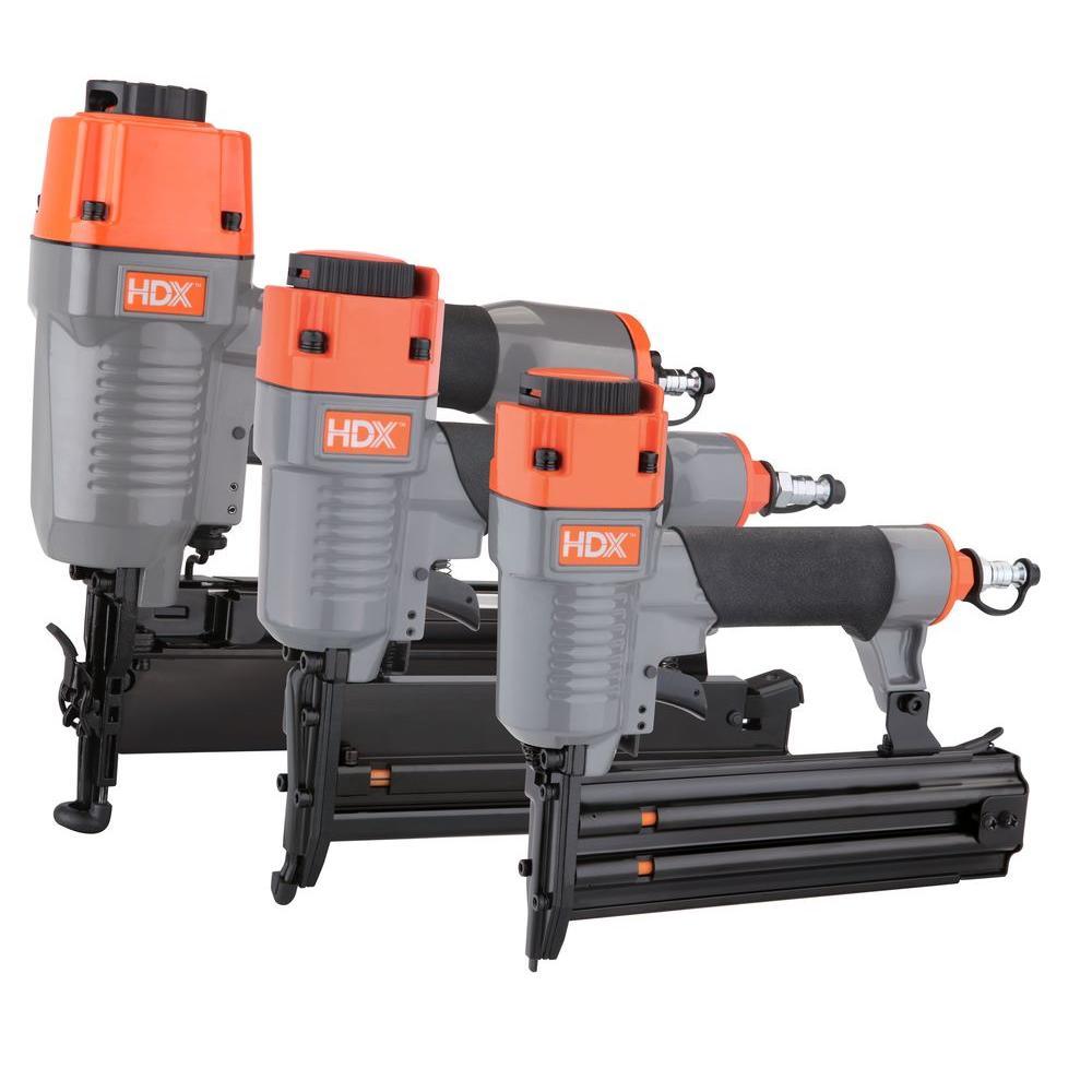 Pneumatic Finishing Nailer Kit with Canvas Bag (3-Piece) - Super Arbor
