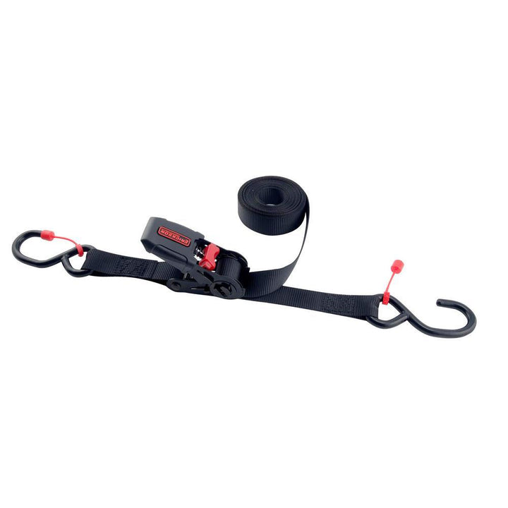 15 ft. x 1 in. Soft Grip Ratchet Strap with Cap Lock (4-Pack) - Super Arbor