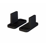 8 ft./96 in. Frosted Black Top Mount Sliding Barn Door Hardware Track Kit for Double Doors with Non-Routed Floor Guide - Super Arbor