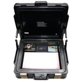 0.39 cu. ft. Molded Fire Resistant and Waterproof Legal Document Storage Chest with Key and Double Latch Lock