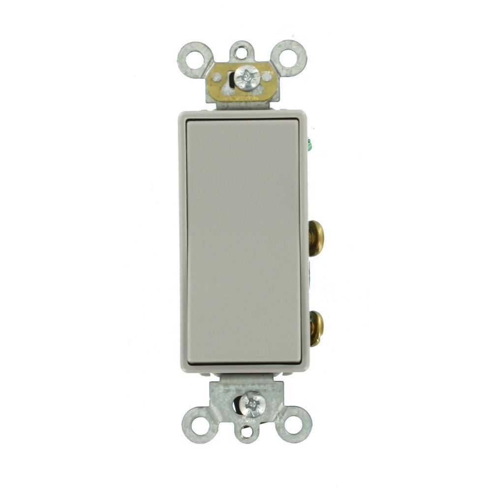 20 Amp Decora Plus Commercial Grade Double Pole Rocker Switch, White - Super Arbor