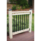 26 in. x 3/4 in. Black Pearl Matte Steel Square Baluster (10-Pack) - Super Arbor