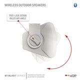 Bluetooth BT Blast 5.25 Indoor/Outdoor Weatherproof Patio Speakers, Gray Rated Industry Best (Pair) - Super Arbor
