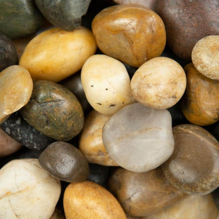 MSI Mixed Polished 0.5 cu. ft . 1 to 2 in. Pebbles. 40 lb. Bag (55 Bags / Pallet)