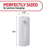 3M Command White Sawtooth Picture Hanger, 4 lb Capacity, 1 Pack