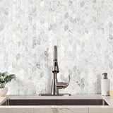 Carrara White Blanco 12 in. x 13 in. Honed Marble Floor and Wall Tile (10.8 sq. ft./Case)