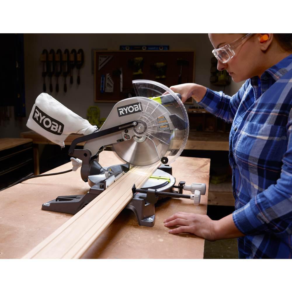 10 in. Compound Miter Saw with LED with Stand - Super Arbor