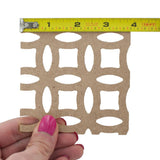 72 in. x 24 in. x 1/8 in. Unfinished Interlocking Circle Decorative Perforated Paintable MDF Screening Panel Insert - Super Arbor