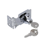 2-1/2 in. Chrome Keyed Hasp Lock - Super Arbor