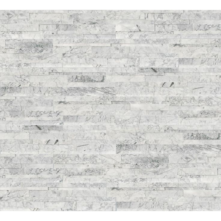 MSI Arctic White Ledger Panel 6 in. x 24 in. Natural Marble Wall Tile (10 cases / 60 sq. ft. / pallet)