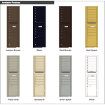 Salsbury 3800 Horizontal Series Surface-Mount Mailbox, 9 Compartments + 2 Parcel Lockers