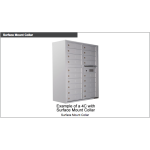 Salsbury 3800 Horizontal Series Surface-Mount Mailbox, 9 Compartments + 2 Parcel Lockers