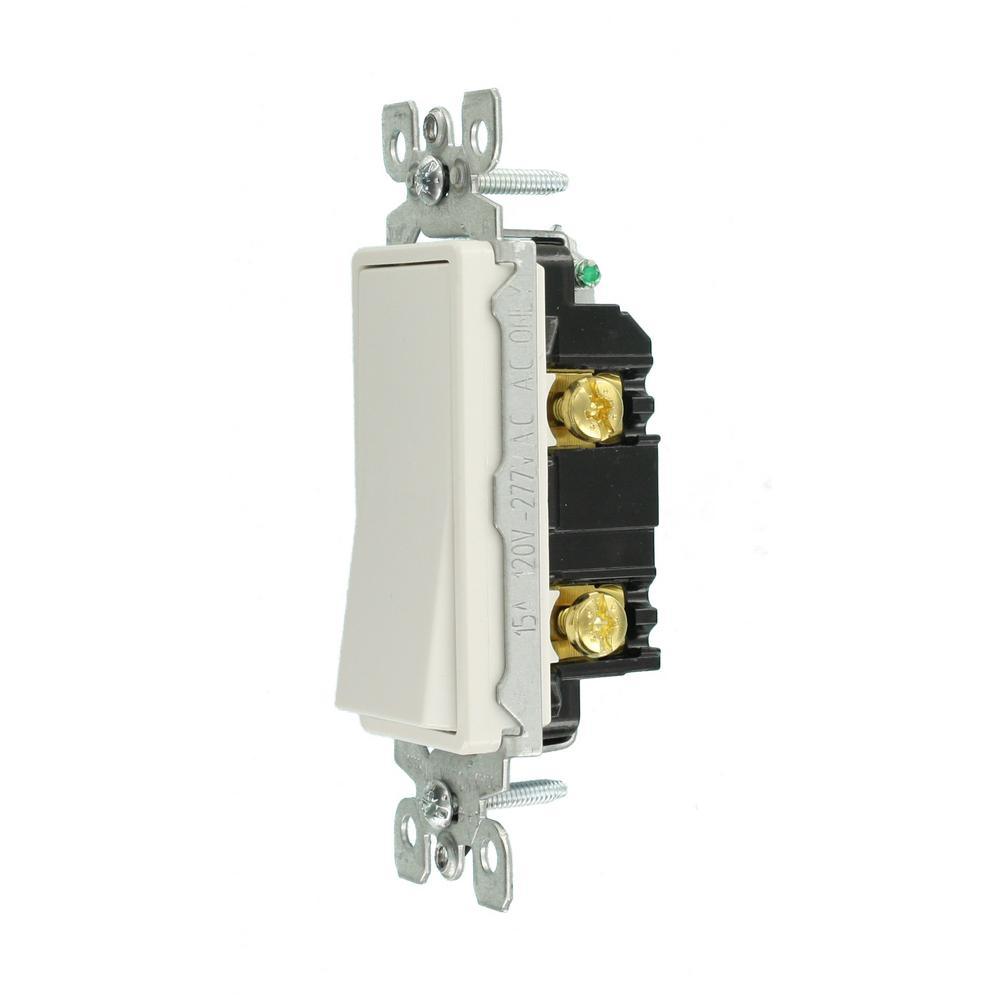 Decora 15 Amp Illuminated Switch, White - Super Arbor
