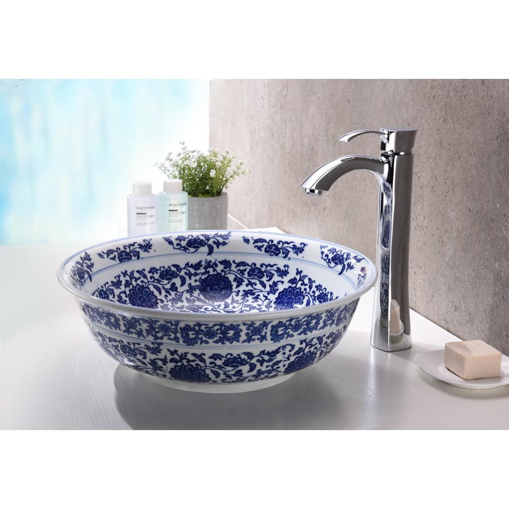 Cadence Series Vessel Sink in Decor White - Super Arbor