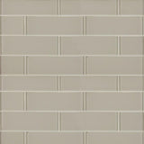 MSI Snowcap 3 in. x 6 in. x 8mm Glass White Subway Tile ( 5 sq. ft./Case )