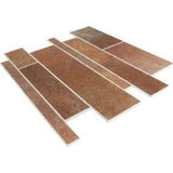 Bond Tile Easy Luxe Railroad Terra 11.81 in. x 11.81 in. SPC Peel and Stick Tile (0.96 Sq. Ft. / Sheet)