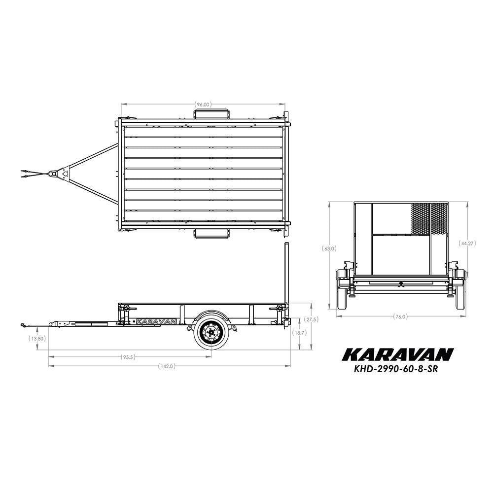 Karavan 1483 lb. Payload Capacity Trailer - Super Arbor