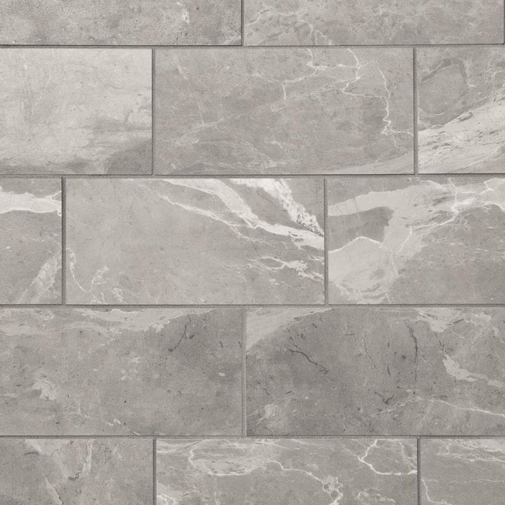 Mohawk ForeverStyle Gray Marble 12-in x 24-in Lappato Porcelain Marble Look Floor Tile