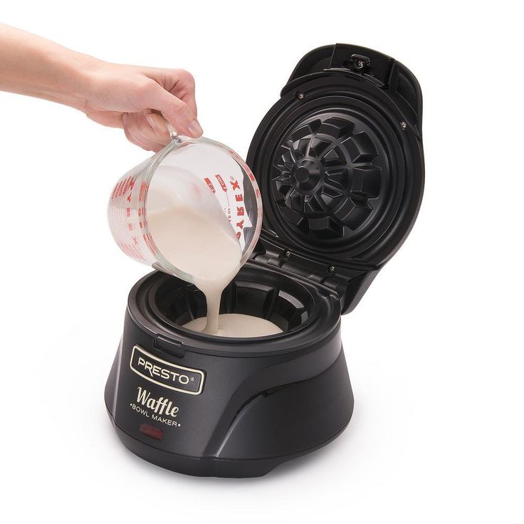 Single Waffle Black Belgian Waffle Cone Maker