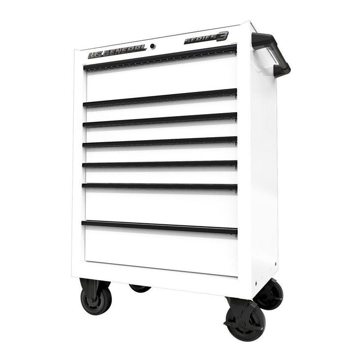 U.S. GENERAL 27 in. x 22 in. Roll Cab, Series 3, White