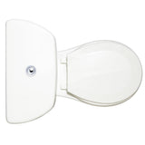 2-Piece 0.8 GPF Single Flush Round Bowl Toilet in White - Super Arbor