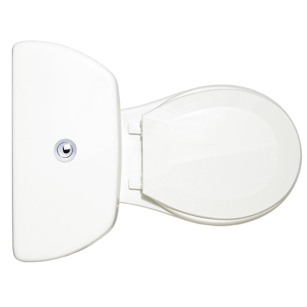 Stealth 2-Piece 0.8 GPF Single Flush Round Front Toilet in White, Seat Included (9-Pack) - Super Arbor