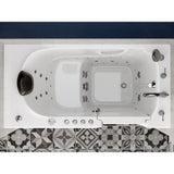 Safe Premier 59 in. Right Drain Walk-in Air and Whirlpool Bathtub in White - Super Arbor