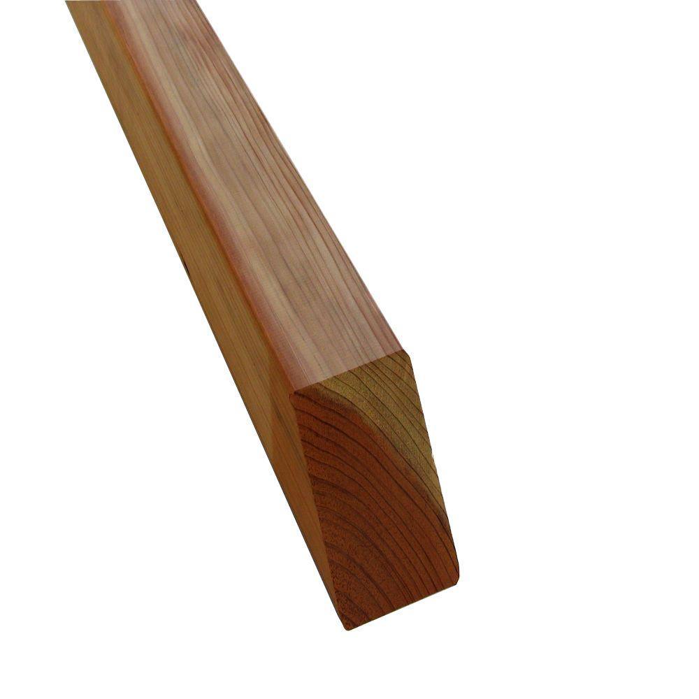 4 in. x 4 in. x 4 ft. Redwood Square Fence Post - Super Arbor