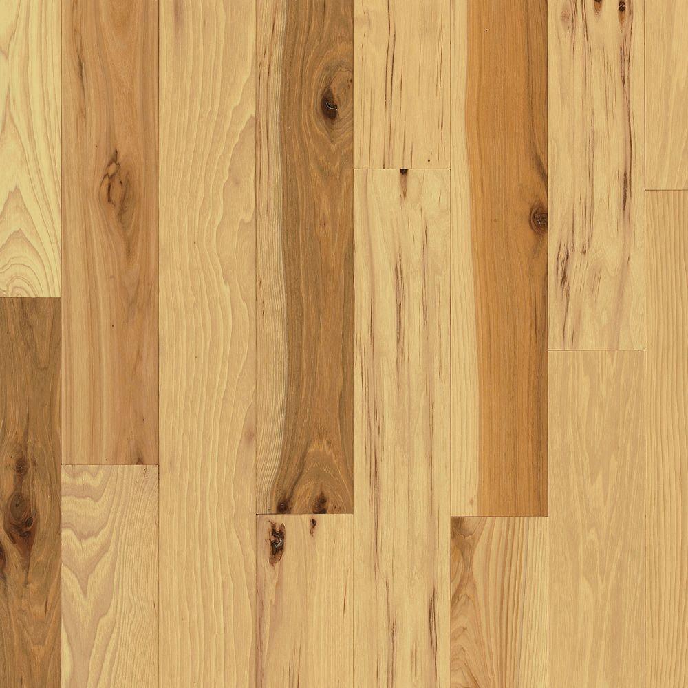 Bruce Hickory Country Natural 3/4 in. Thick x 2-1/4 in. Wide x Varying Length Solid Hardwood Flooring (20 sq. ft. / case) - Super Arbor