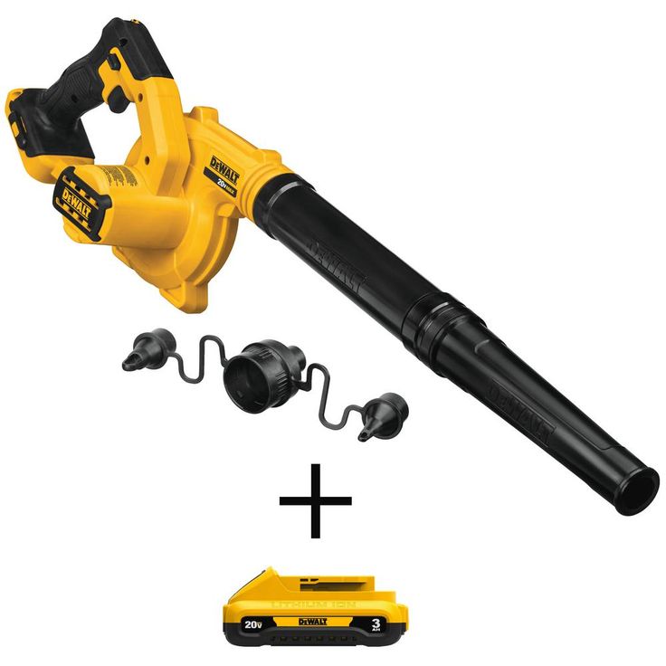 20-Volt MAX Lithium-Ion Cordless Blower with Bonus Compact Battery Pack 3.0 Ah