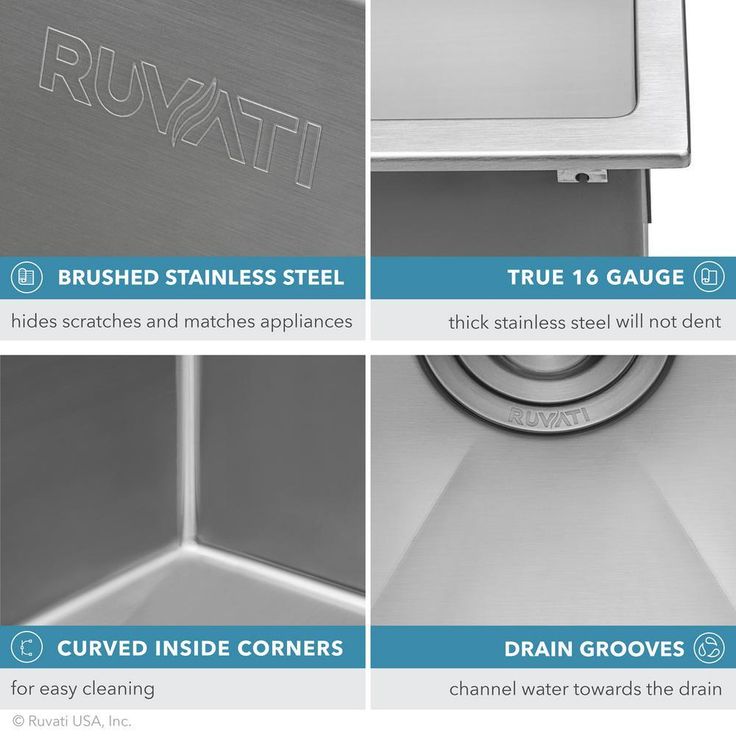 30 x 22 in. Drop-In Tight Radius Topmount 16-Gauge Stainless Steel Kitchen Sink Single Bowl