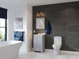 Style Selections Ellenbee 18-in Gray Single Sink Bathroom Vanity with White Cultured Marble Top
