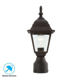 1-Light Black Outdoor Lamp