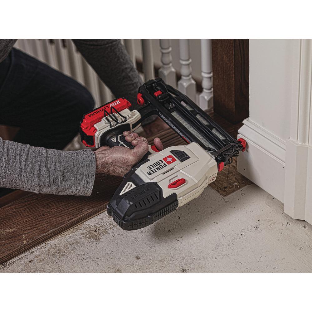 20-Volt MAX Lithium-Ion 16-Gauge Cordless  Nailer with Battery 1.5 Ah and Charger - Super Arbor
