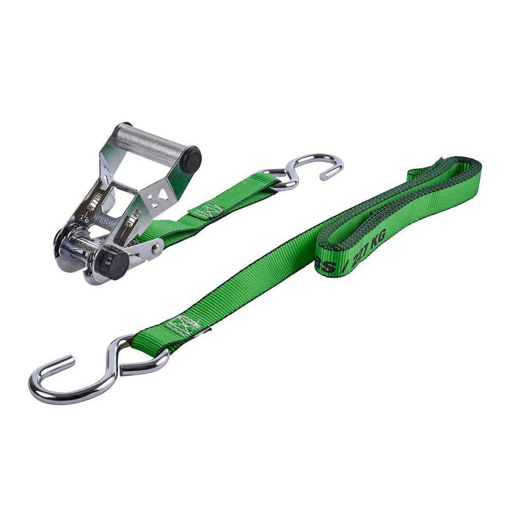 1 in. x 14 ft. Chrome Ratchet Tie Down (4-Pack) - Super Arbor