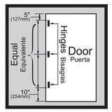 3-1/2 in. Satin Chrome Commercial Grade Door Hinge